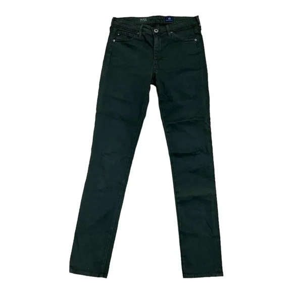 AG Adriano Goldschmied Olive Green The Prima Mid Rise Cigarette Pants 26 - Picture 1 of 3